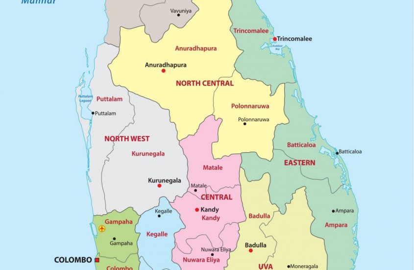 Srí Lanka: východní versus západní pobřeží